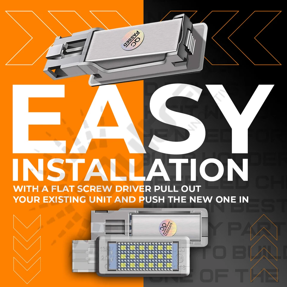 2X GOLF MK7 MK7.5 GTD GTI R LED VW RED BLUE FOOTWELL DOOR INTERIOR LIGHT SMD OEM - Image 4 of 4