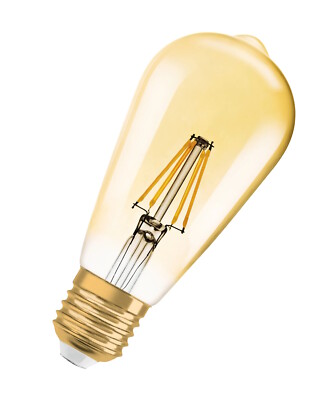 2er-Pack OSRAM Vintage 1906 E27 Edison Filament LED Lampe 6.5W 725Lm 2400K