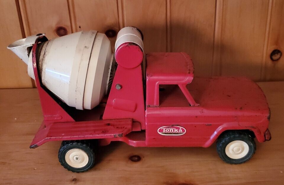Vintage Tonka 1960s Red Concrete Mixer Truck eBay