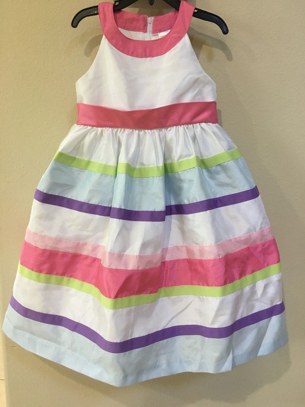 New size 6 Gymboree  DRESS Striped Bow Dress special occasion girls easter