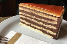 Small Dobos Torta (Dobos Torte) * Traditional Hungarian Dessert * Hungary's Drum
