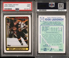 1990 Topps Tiffany Igor Larionov PSA 9 MINT #359 Rookie Tough Grade