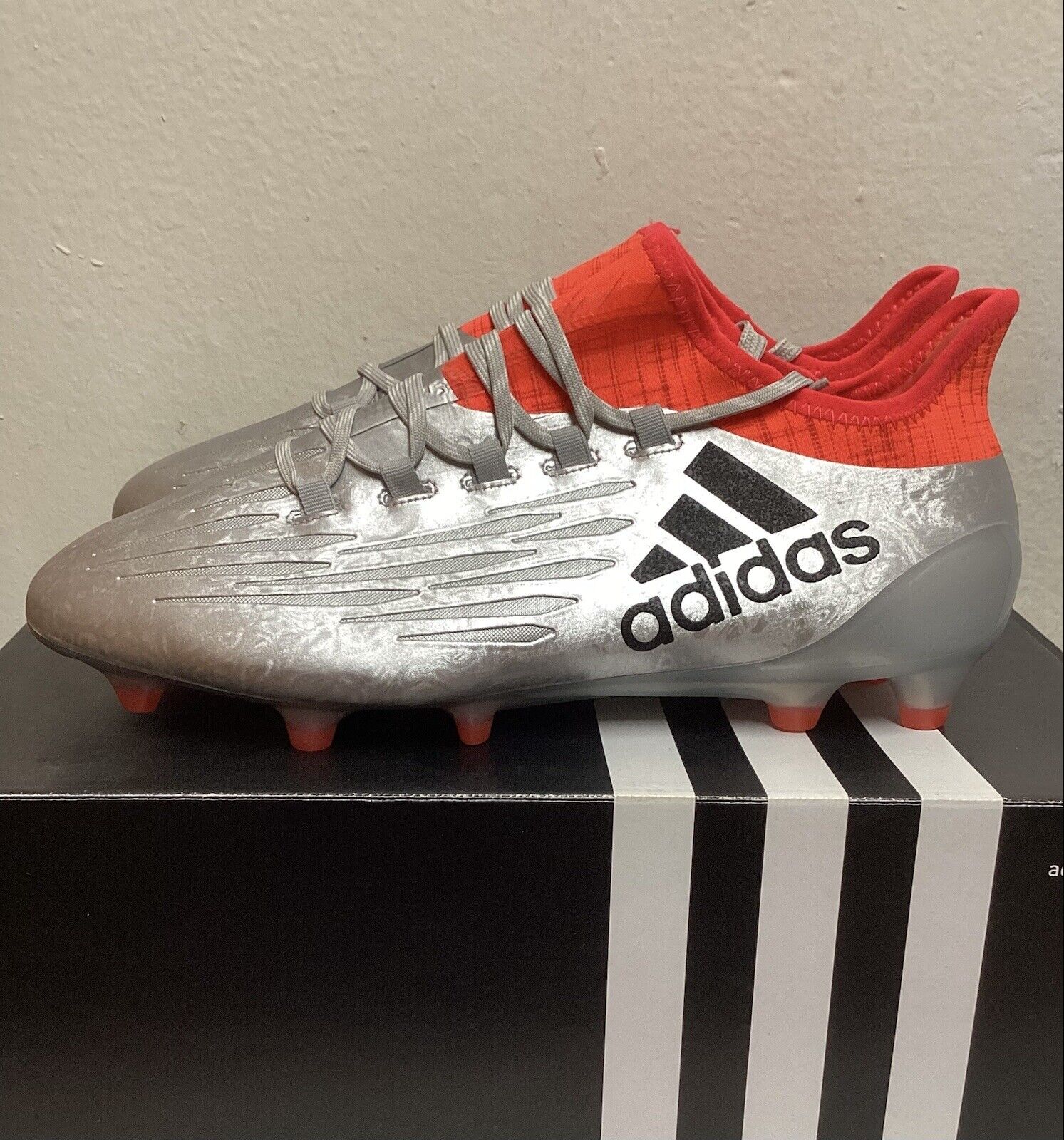 ADIDAS X 16.1 FG ( SILVER ) ( SHOES/SOCCER CLEATS SIZE 8 | eBay