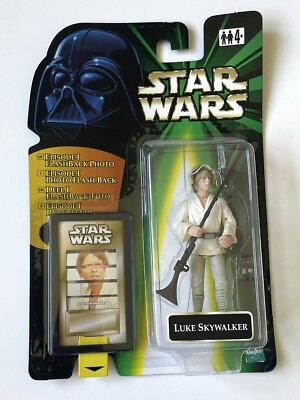 Star Wars Episode 1 Luke Skywalker Hasbro Actionfigur Sealed - FlashBack 1999
