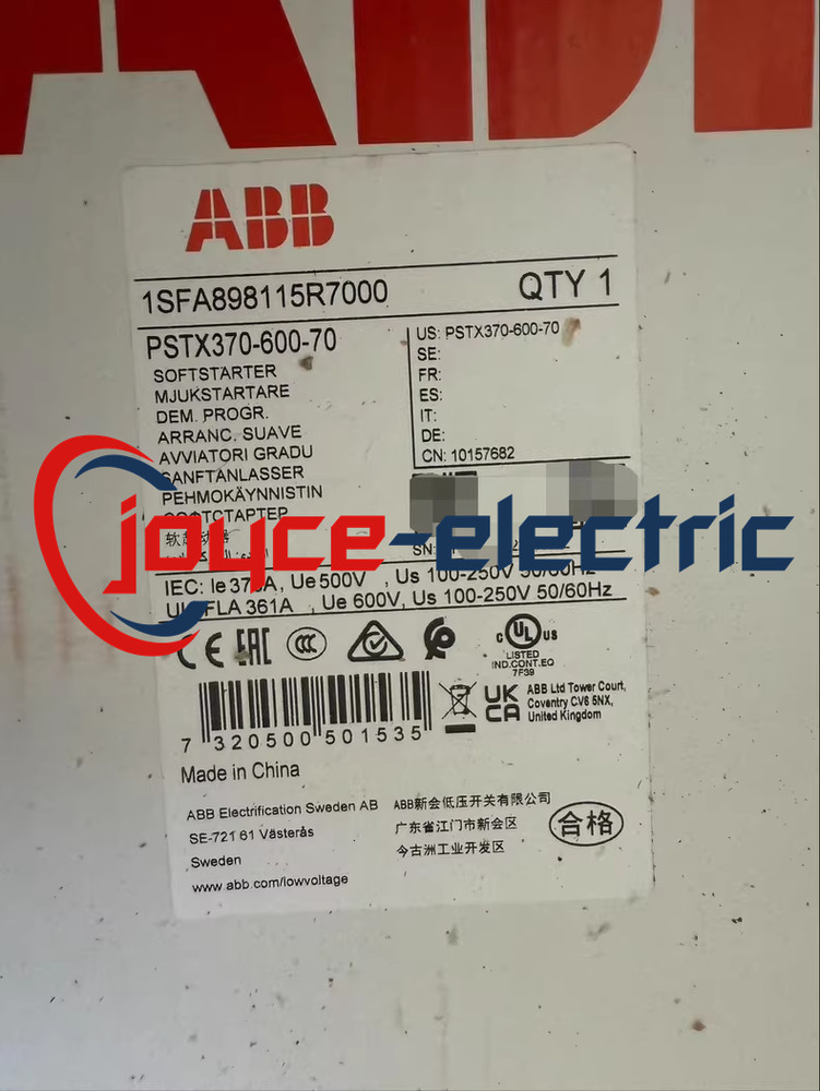 PSTX370-600-70 PSTX370-600-70 soft starter PSTX370-600-70 Brand New
