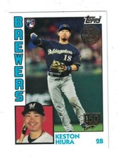 Keston Hiura 2019 Topps Update 1984 150TH ANNIVERSARY Rookie #84-30 /150 BREWERS