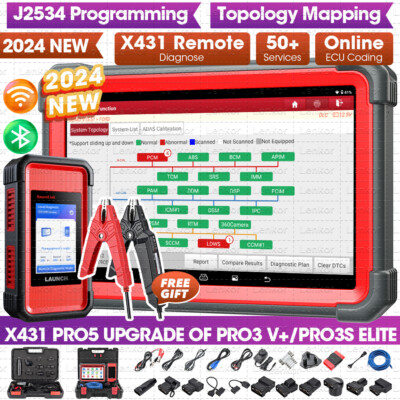 2024 LAUNCH X431 PRO 5 Car Diagnostic Scanner Tool Programming K~y Coding PAD V+