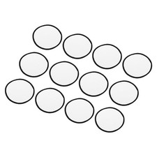 60stk Sublimations Patch Leer, 7,5 cm Runder B&uuml;gelpatch, Wei&szlig; mit Schwarzem Rand