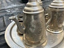 Set da caffè e tè in argento, musulmano turco, medina