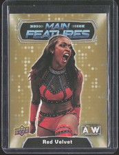 Red Velvet #MF-37 Main Features Gold 2022 Upper Deck AEW *HOT*