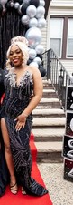 Black and silver medium Prom Dress Size 8
