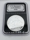 Danbury Mint American History PT BARNUMS 1st EXHIBITION 1830s 1oz 999 Silver COA