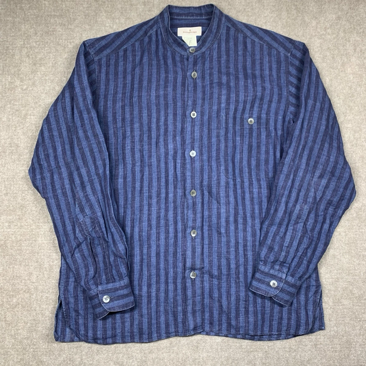 Ermenegildo Zegna Linen Casual Button-Down Shirts for Men for sale
