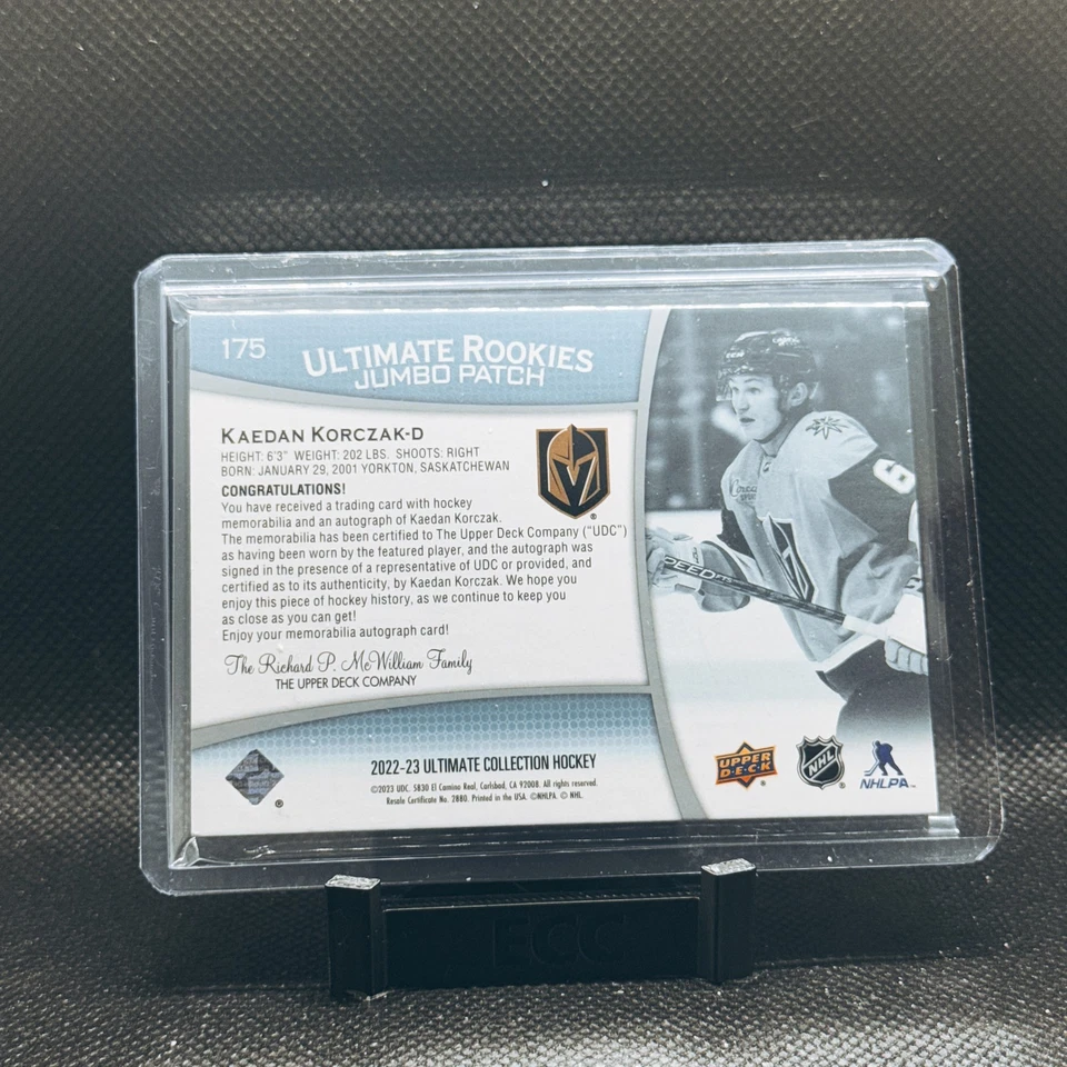 2019-20 Ultimate Collection - Nicolas Hague Ultimate Rookies Auto /299 #182 - Image 2 of 2