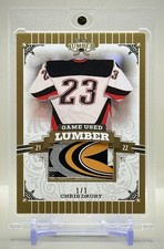 Chris Drury 2021-22 Leaf Lumber #GUL-CD1 Game Used Hockey Stick Relic #1/1