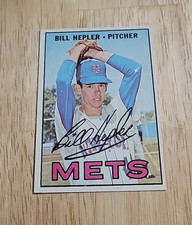 1967 Topps Baseball BILL HEPLER #144 New York Mets Card