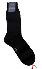 Bresciani 1970 Over the Calf 100% Sea Island Cotton BLACK Size XL  NWT