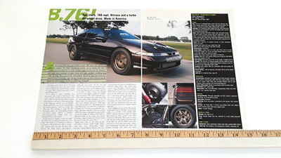 1991 EAGLE TALON TURBO  8.76 1/4 MILE - DSM- MITSUBISHI  ORIGINAL 2004 ARTICLE