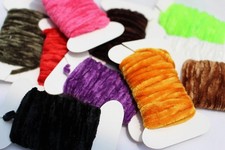 10 PCS 50m Worms Rayon Yarn Chenille Thread Woolly Bugger Fly Tying Material