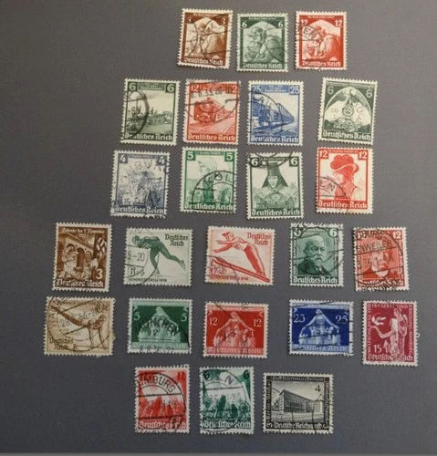 Germany 1935 -1936 set of 24 used stamps