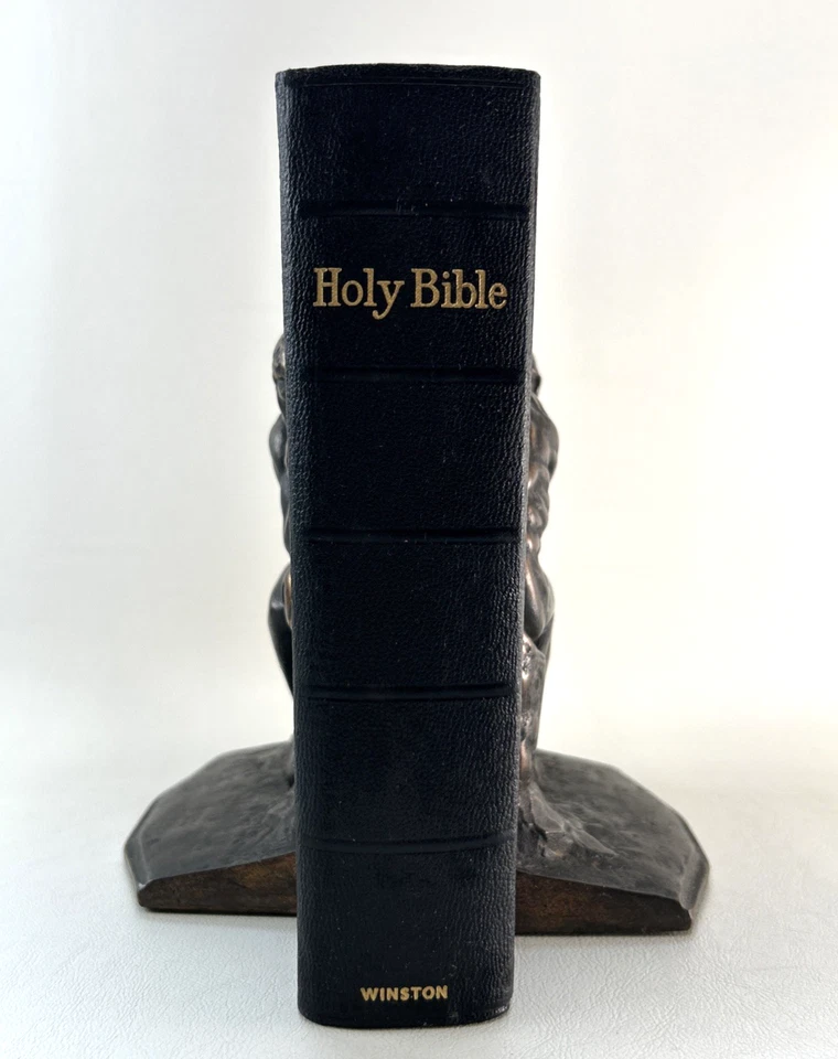 Holy Bible King James Version KJV Self Pronouncing John Winston 1940 Maps Gilded - Image 3 of 4