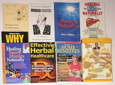 Lot Of 9 Natural Healing Book Booklets Cleanse Detoxify 30 Day Herbal Detox