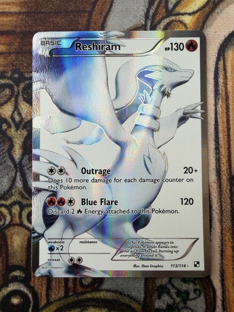 Reshiram Holo Pokémon TCG Individual Collectible Card Game Cards