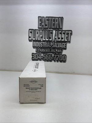 Alwitco Relief Valve Muffler 2  Male NPT Type X20 0312020 NIB Sealed