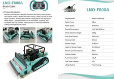 Robot Tagliaerba Cingolato motorizzato Telecomandato