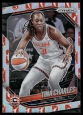 Tina Charles 2025 Panini Prizm WNBA #3 Logo Prizm Connecticut Sun Card