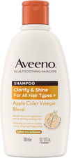 Aveeno Scalp Soothing Haircare Clarify & Shine Shampoo, Apple Cider Vinegar Blen