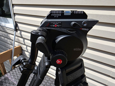 Manfrotto 509HD Prof Video Fluid Head And Benro C674TM Carbon Fiber Video Tripod