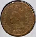 1900 Indian Head Cent Penny (Very Good Details)