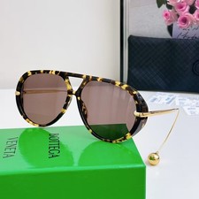 Bottega Veneta BV1273 Women's Sunglasses Tortoiseshell Frame Brown Lens Oversize