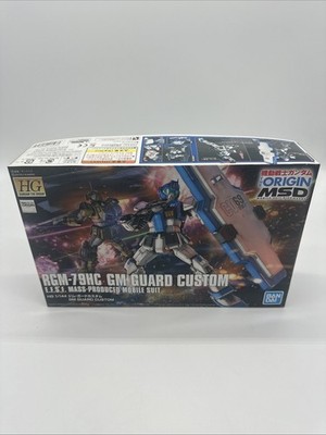 BANDAI 1/144 HG Gundam The Origin RGM-79HC GM Guard Custom GUNPLA Model Kit RARE