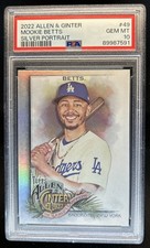 2022 Topps Allen & Ginter Mookie Betts Silver Portrait #49 Dodgers PSA 10