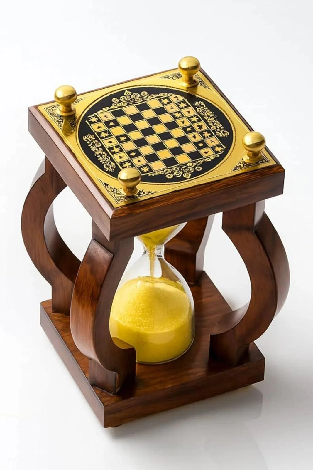 Vintage Wooden Chess Sand Timer | Handmade Hourglass | Chess Lover Gift |
Opens in a new window or t