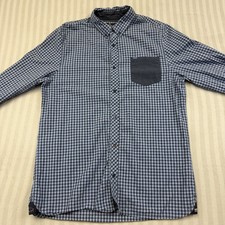 Buffalo David Bitton Men’s Blue Plaid Long Sleeve XL Button Down