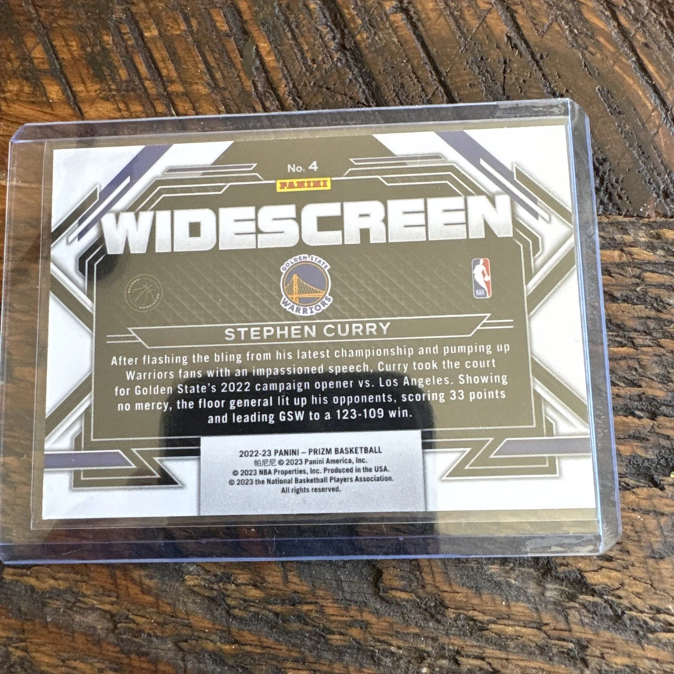 2022-23 Panini Prizm - Widescreen #4 Stephen Curry - Image 2 of 4
