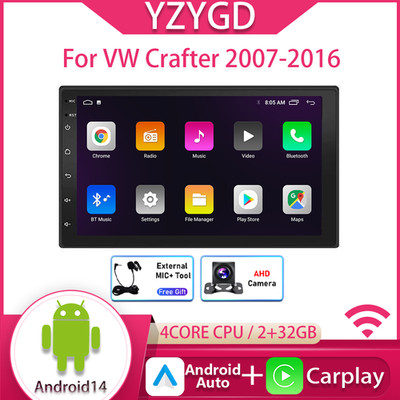 For VW Crafter 2007-2016 Car Video Carplay Atuo Radio Multimedia Stereo Navi GPS