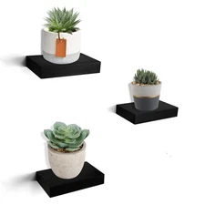 HAO Small Floating Shelf 6 inch Wall Mounted Mini Hanging Display Shelves for...