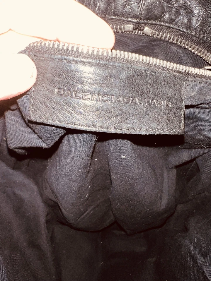 Autêntica bolsa de paraquedas Balenciaga Black Matrix - Imagem 3 de 4
