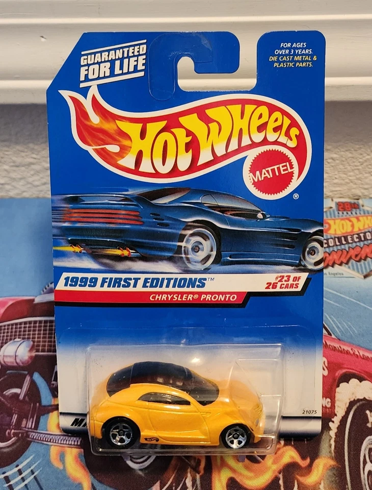 Chrysler Pronto amarillo #928 1999 primeras ediciones 23/26 Mattel Hot Wheels Foto 2 de 3