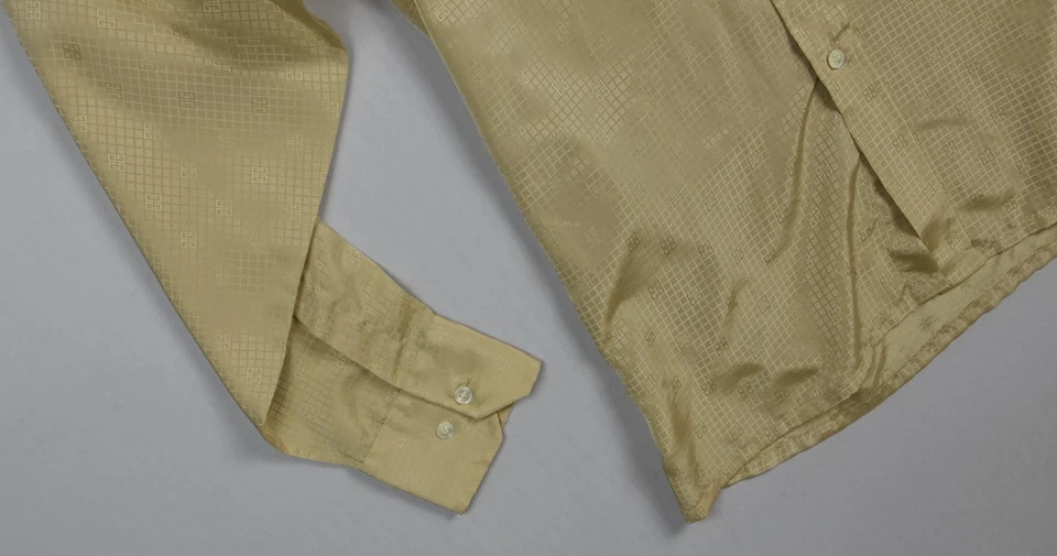 Vintage 70s Givenchy for Chesa Monogram Logo Men's Shirt L - Image 2 of 4