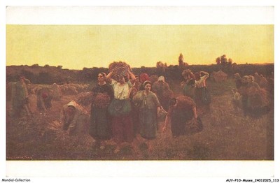 AUYP10-0853-MUSEE - The reminder of the gleaners - Jules Breton - Louvre Museum