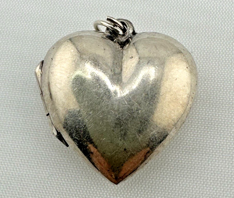 Puffy Heart Pendant In Retro Costume Necklaces & Pendants for sale