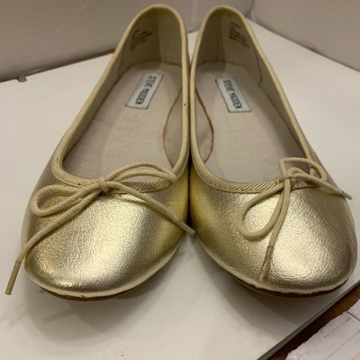 steve madden gold slip ons