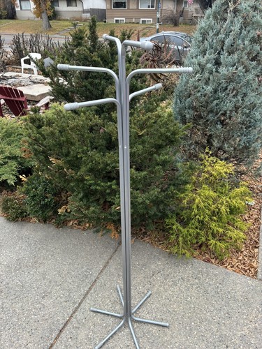 RIGG Coat Stand Rack Hanger by Tod Bjorklund IKEA Vintage Postmodern Grey Metal - Picture 3 of 12