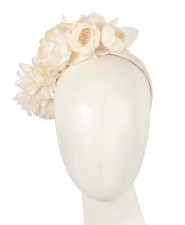 Cream flower headband racing fascinator Max Alexander 100 AU Family Business
