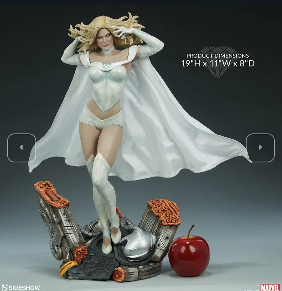 SIDESHOW Emma Frost "Exclusive" Premium Edition Statue White Queen Sold out - Image 2 of 4